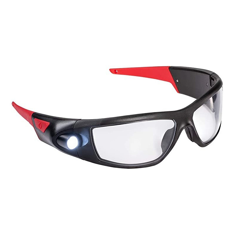 Safety Glasses with Built-In Rechargeable Light